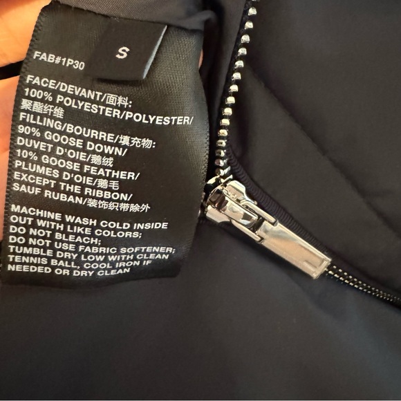 NWT Lafayette 148 Black Recycled Tech Down Puffer Vest | S - Picture 9 of 12